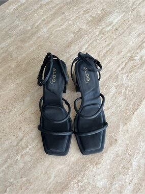 Aldo Strappy Block Heels